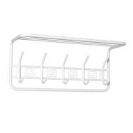 Вешалка с полкой "АЖУР" 60 см белая
